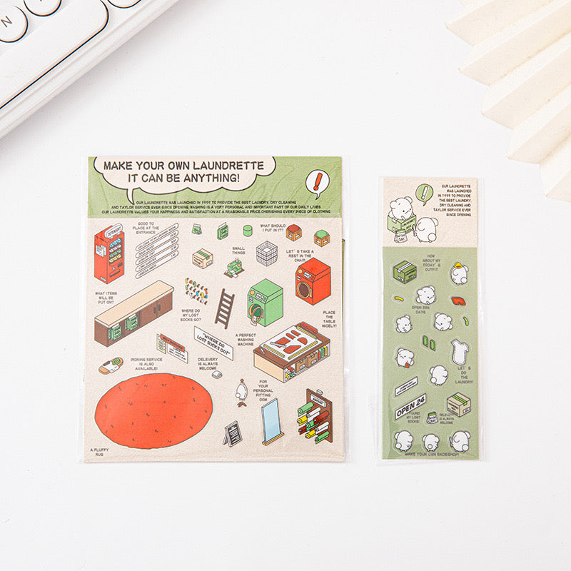 5-in-1 3D Scene Stickers | DIY Mini Room Strickers | Collectible Sticker Book Kit | Fun Scenery Stickers